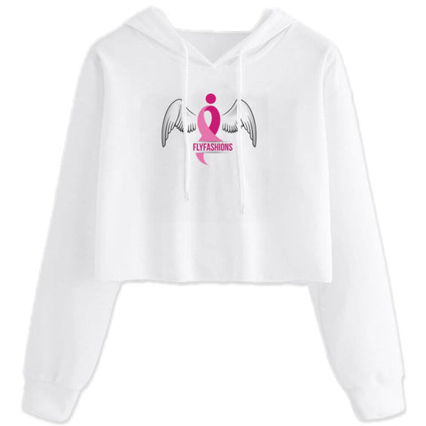BRAVE FLY Women's Cropped Hoodie