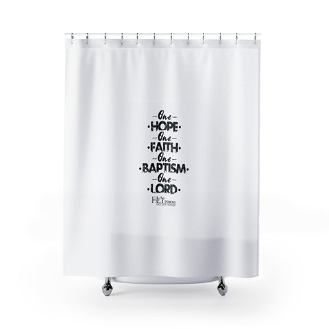 ONLY ONE FLY Shower Curtains