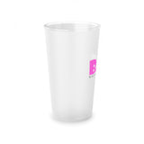 EDUCATED FLY Frosted Pint Glass, 16oz
