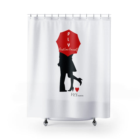 FLY LOVE Shower Curtains